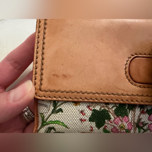 Gucci Blooms Floral Long Leather Bamboo Bifold Wallet - Picture 10 of 15